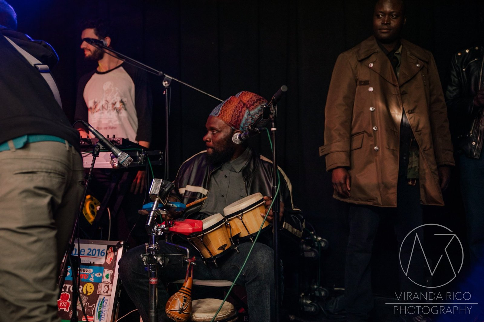 African Dundada on stage with band