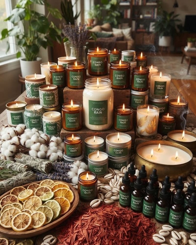 The Afribrand candle collection